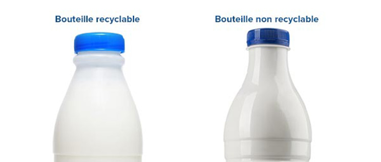 Bouteilles de lait non recyclables, qu'est-ce que c'est ?